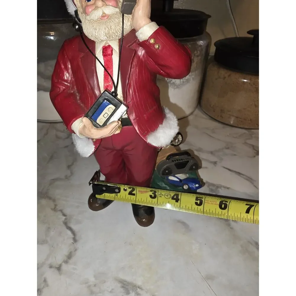 Vtg 80s Midwest 20th Century Santa Claus Cassette Player Mobile Phone Christmas